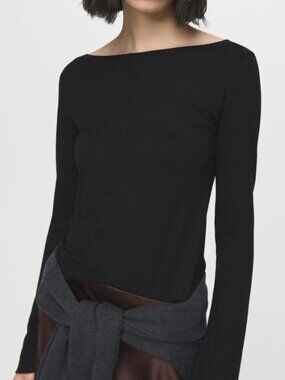 Mango Boat Neck T-Shirt